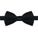 A Henry Segal black poly-satin bow tie with an adjustable band.
