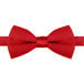 A Henry Segal red poly-satin bow tie with an adjustable band.