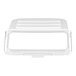 A clear replacement lid for a 2.63 gallon or 40 cup shelf ingredient bin.