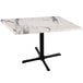 a white and black table