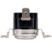 A black and silver Main Street Equipment temperature limit thermostat with a white background.