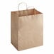 A brown Choice paper shopping bag with handles.