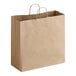 A brown Choice Natural Kraft paper bag with handles.