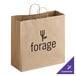 A brown paper shopping bag with black text that says "Choice"