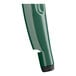A close-up of a green plastic Lancaster Table & Seating bar height table top.