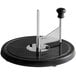 A Boska black and silver cheese curler with a black handle.
