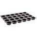 A Sasa Demarle Flexipan Tatin Tartlet Mold with 24 indents.