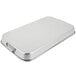 A silver rectangular Vollrath aluminum baking and roasting pan with handles.