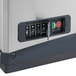 A Scotsman Prodigy Plus water cooled nugget ice machine on a stainless steel countertop.