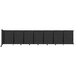 A black rectangular Versare wall-mounted room divider with black lines.