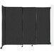 A black Versare StraightWall wall-mounted room divider with a white border.