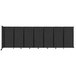 A black rectangular Versare wall-mounted room divider with black lines.