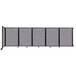 A Versare wall-mounted room divider with a black frame.