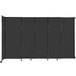 A black Versare StraightWall wall-mounted room divider.