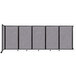A Versare wall-mounted room divider with black trim.