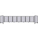 A long row of gray Versare SoundSorb room divider panels.