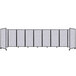 A white Versare SoundSorb folding room divider with black trim.