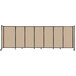 A beige Versare StraightWall sliding room divider with black lines on it.