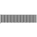 A row of grey rectangular Versare room dividers.