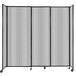 A clear Versare StraightWall sliding room divider.