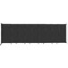 A black rectangular Versare StraightWall room divider with white lines.
