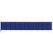 A blue rectangular Versare wall-mounted room divider with black lines.