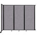 A Versare wall-mounted room divider in cloud gray.