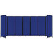 a blue screen with black trim