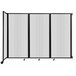 A white rectangular Versare room divider with a black border.