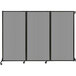 A light gray Versare Quick-Wall folding room divider.