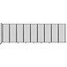 A white Versare wall-mounted room divider with black trim.
