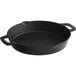 a black cast iron pan