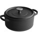 A Valor pre-seasoned cast iron mini dutch oven with lid.