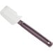 A white Mercer Culinary Hell's Tools high temperature silicone spatula with a white handle.