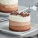 Annie's chocolate cake with chocolate chips on top.