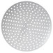 An American Metalcraft 8" perforated pizza disk, a circular metal surface with holes.