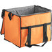 An orange and black Choice insulated cooler bag.