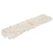 A white Carlisle dry dust mop pad.