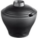 A black GET Nara melamine bowl with a lid.