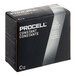 A black box of 12 Procell Constant C 1.5V Alkaline Batteries with white text.