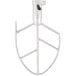 A silver cast aluminum flat beater for an Avantco mixer.