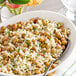A bowl of rice and Goya green pigeon peas.