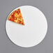 a slice of pizza on a plate