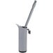 A grey Unger Ergo toilet brush in a grey cylindrical holder with a black handle.