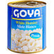 A Goya #10 can of white hominy with a blue label.