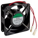 An Avantco fan motor with red wires.