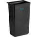 A black rectangular plastic container with a lid.