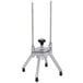 A Nemco Easy Apple Corer with two long metal poles on a metal stand.