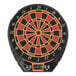a dart board with numbers and a digital display