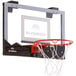 a close-up of a basketball hoop